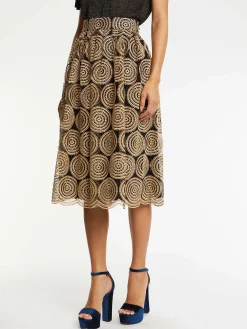 Paule Ka Jupe Midi En Tulle Brode<Femme Jupes