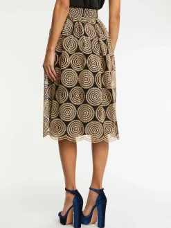 Paule Ka Jupe Midi En Tulle Brode<Femme Jupes