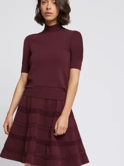 Paule Ka Jupe Patineuse En Maille Viscose<Femme Jupes