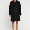 Paule Ka Manteau A Col Claudine En Laine Reliefee<Femme Manteaux