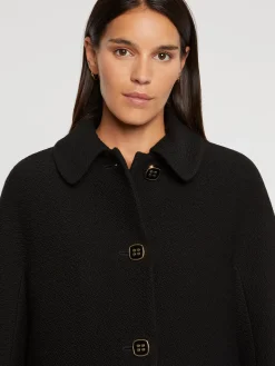 Paule Ka Manteau A Col Claudine En Laine Reliefee<Femme Manteaux