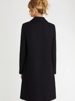 Paule Ka Manteau A Col Claudine En Laine Jacquard<Femme Manteaux