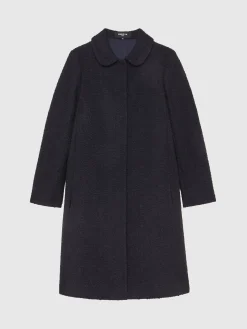 Paule Ka Manteau A Col Claudine En Laine Jacquard<Femme Manteaux
