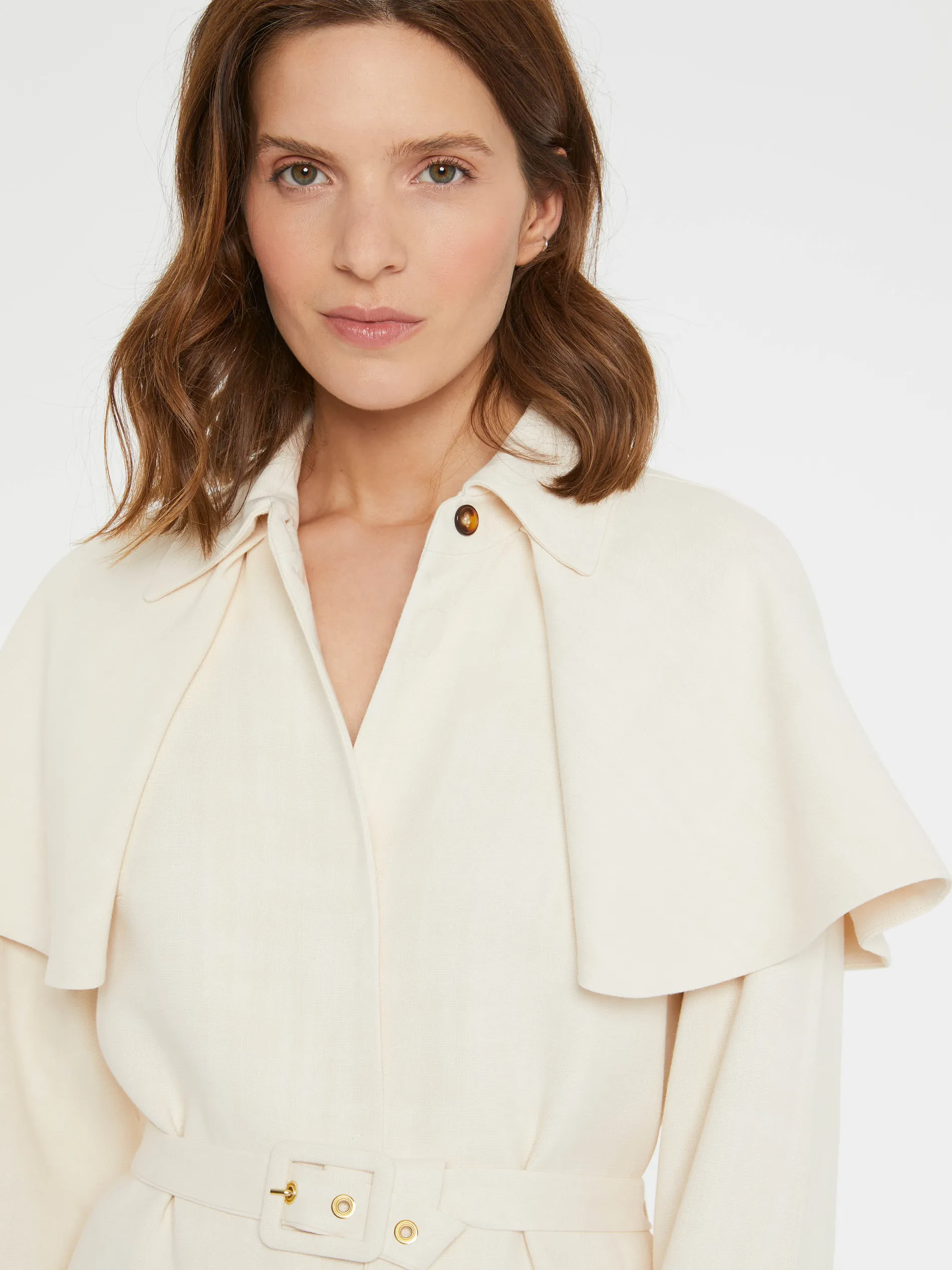 Paule Ka Manteau Ceinture A Bavolets En Viscose<Femme Manteaux
