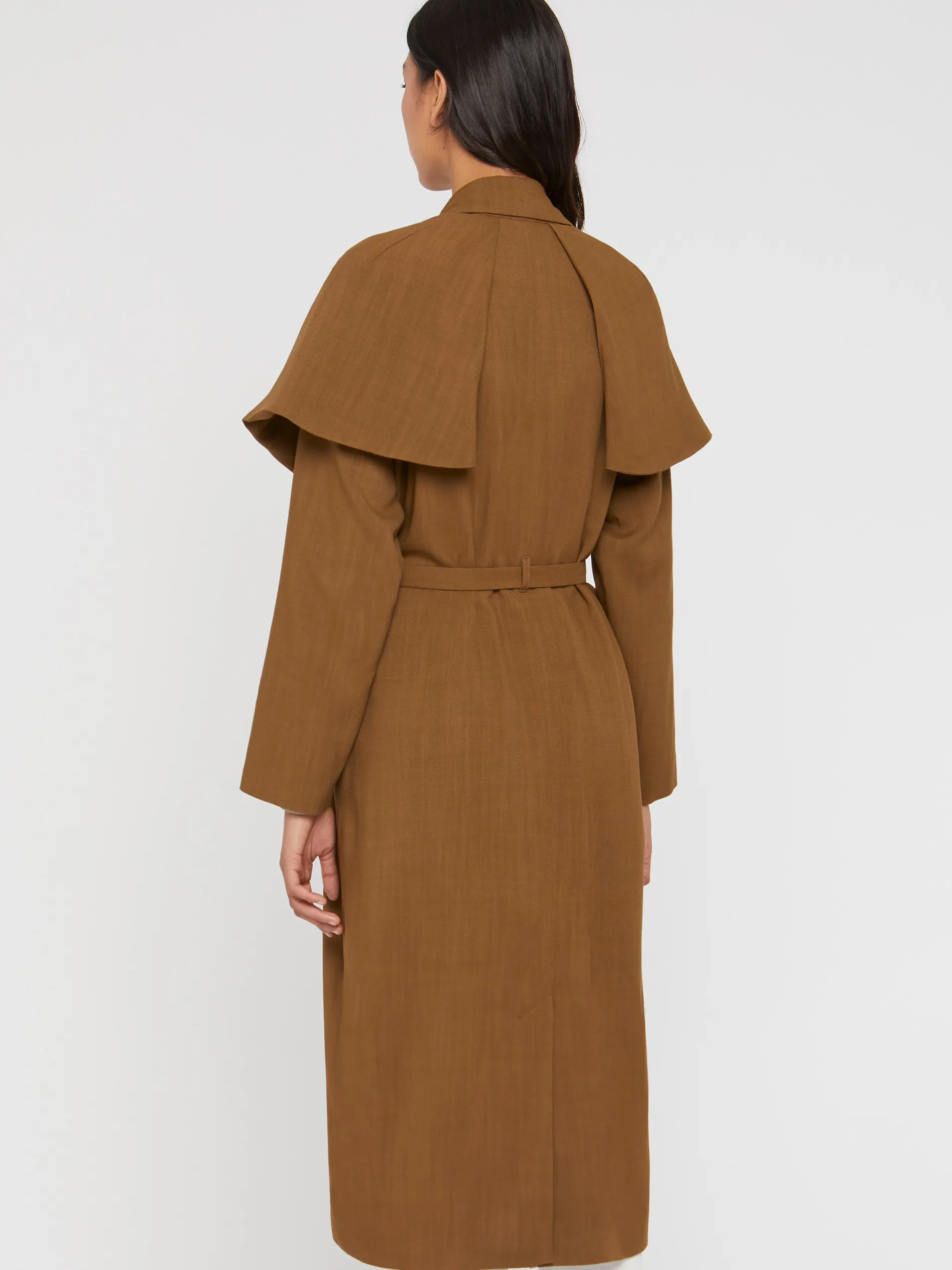 Paule Ka Manteau Ceinture A Bavolets En Viscose<Femme Manteaux