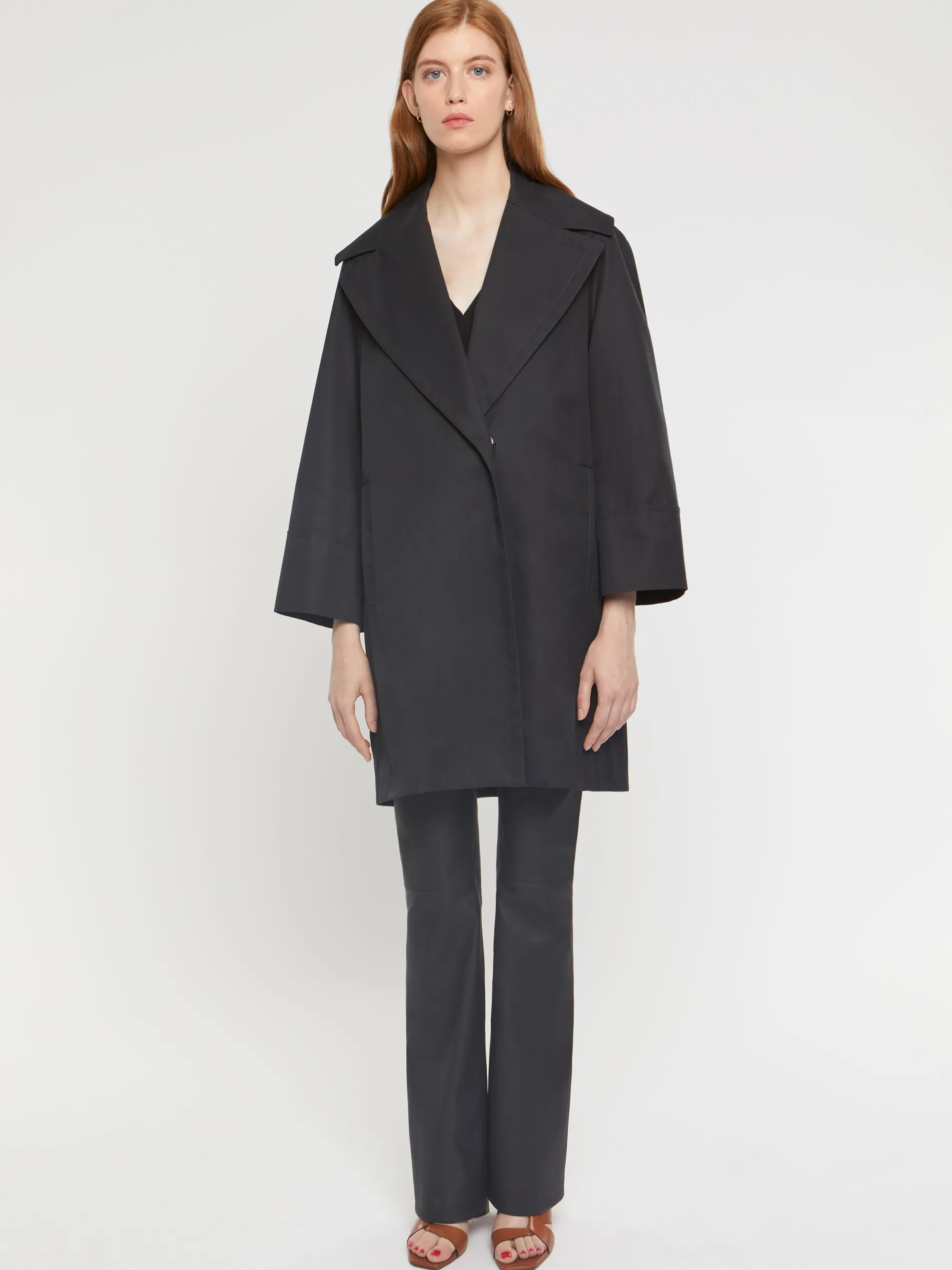 Paule Ka Manteau Coupe Impermeable A Grand Col<Femme Manteaux