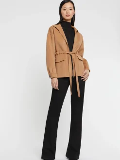 Paule Ka Manteau Court En Laine Et Cachemire<Femme Manteaux