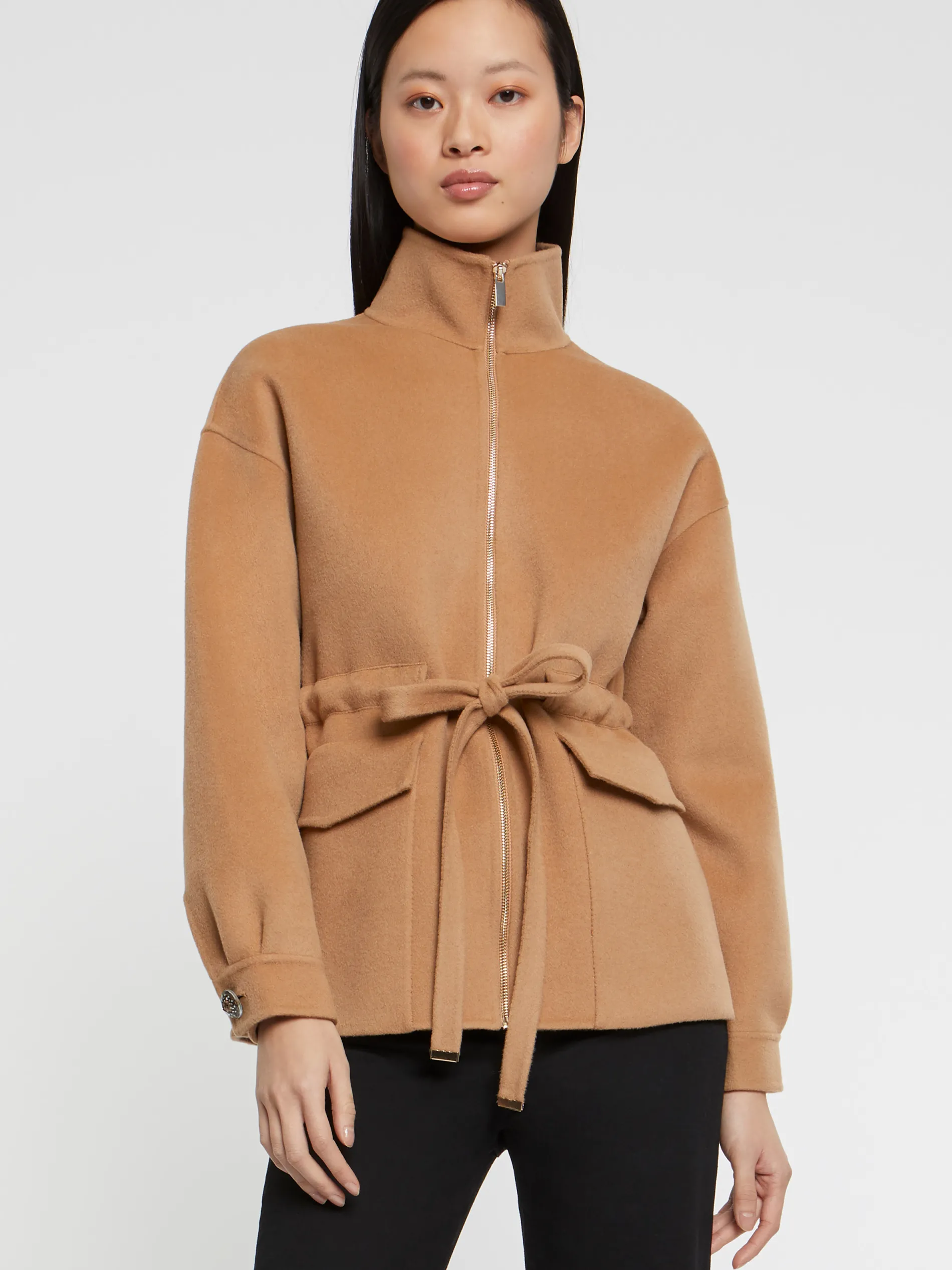 Paule Ka Manteau Court En Laine Et Cachemire<Femme Manteaux