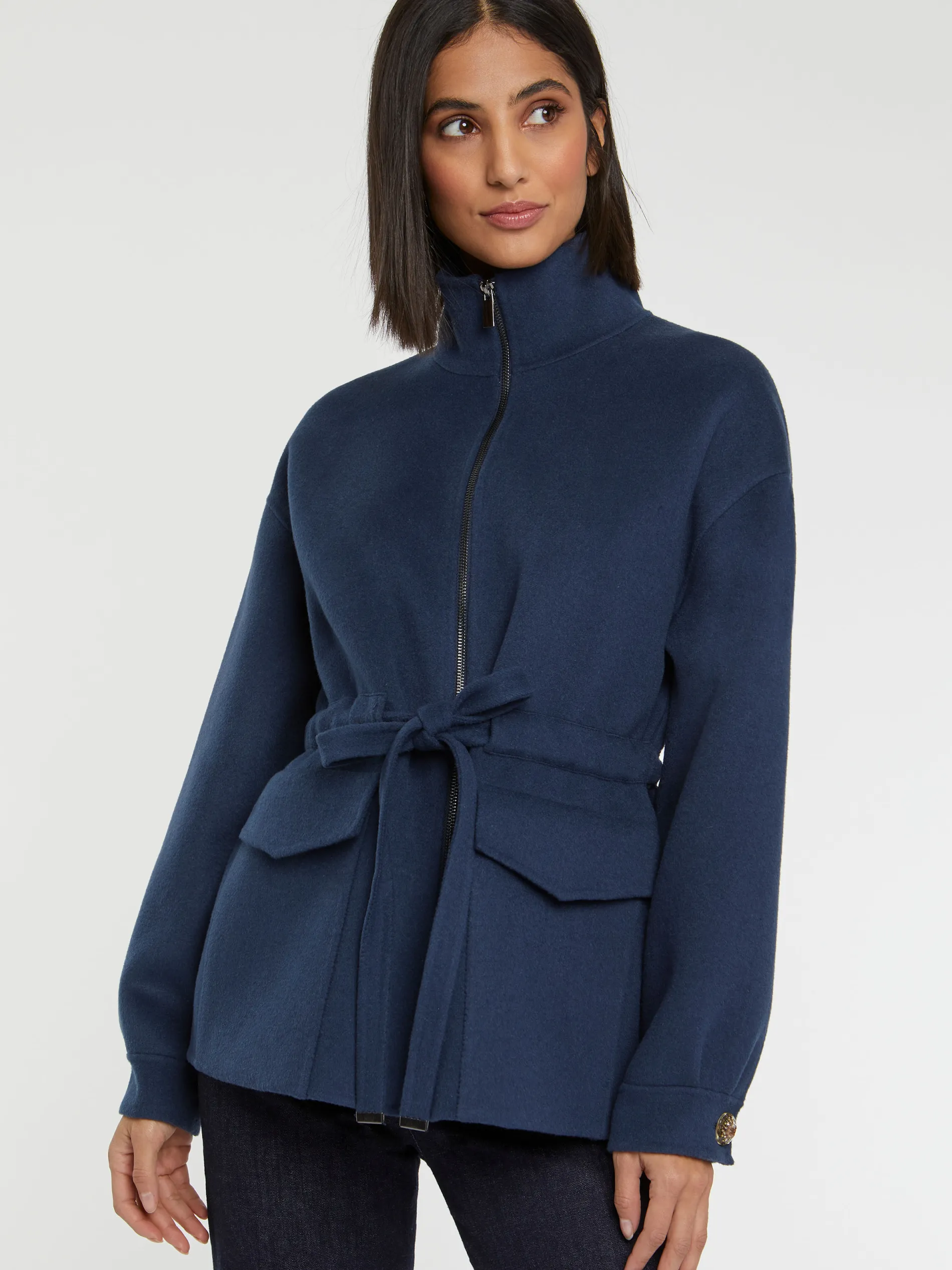 Paule Ka Manteau Court En Laine Et Cachemire<Femme Manteaux