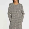 Paule Ka Manteau Croise En Jacquard Pied-De-Coq<Femme Manteaux