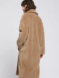 Paule Ka Manteau Long En Laine Bouclee<Femme Manteaux