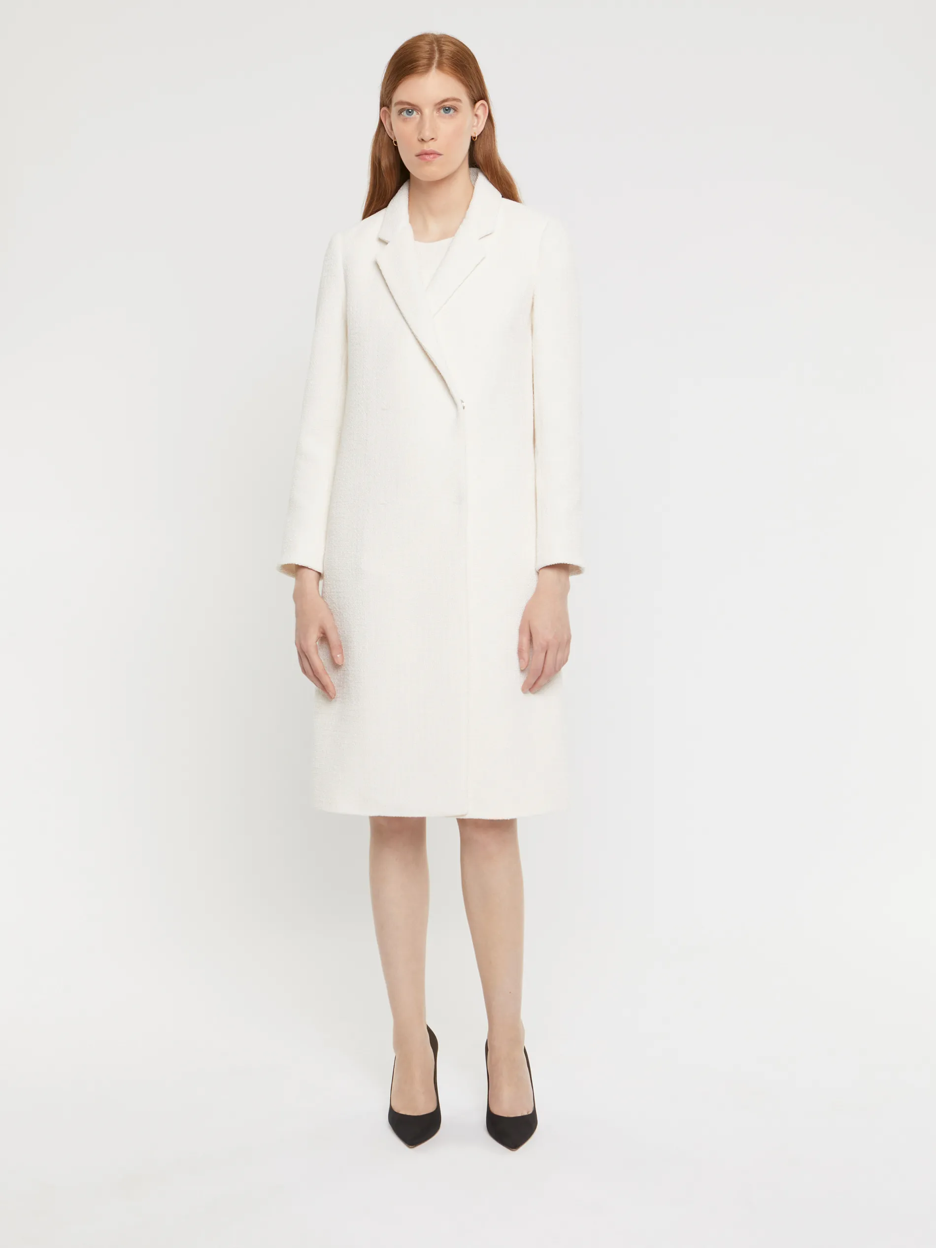 Paule Ka Manteau Long En Tweed<Femme Manteaux