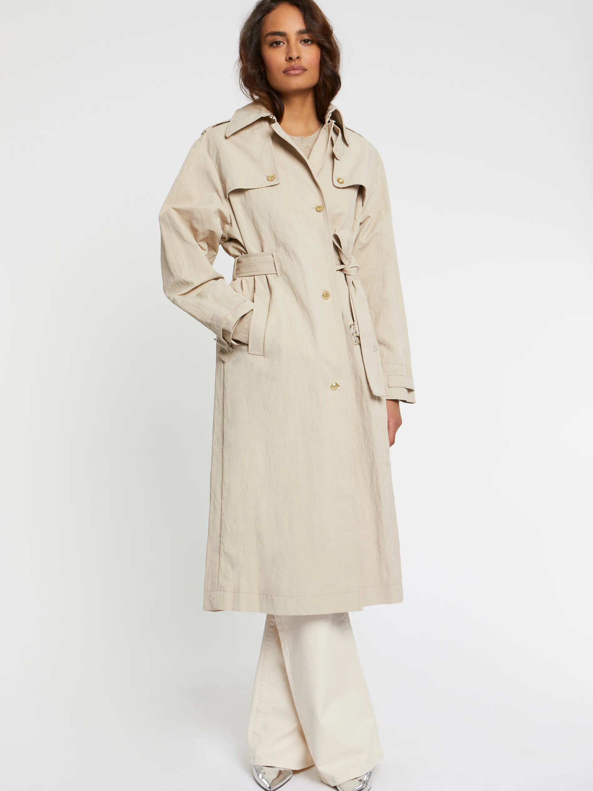 Paule Ka Manteau Long Style Trench<Femme Manteaux