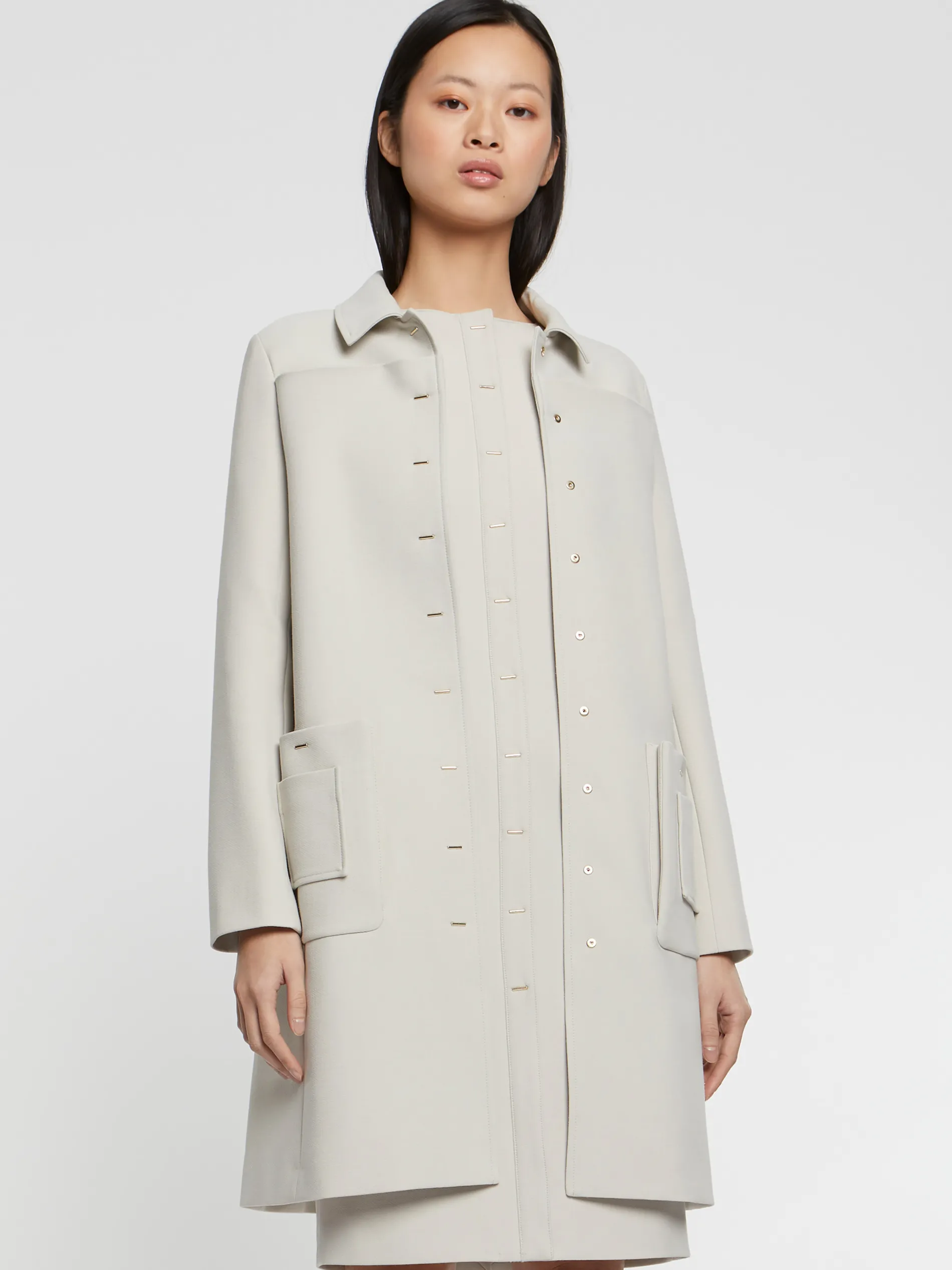 Paule Ka Manteau Mi-Long A Poches<Femme Manteaux