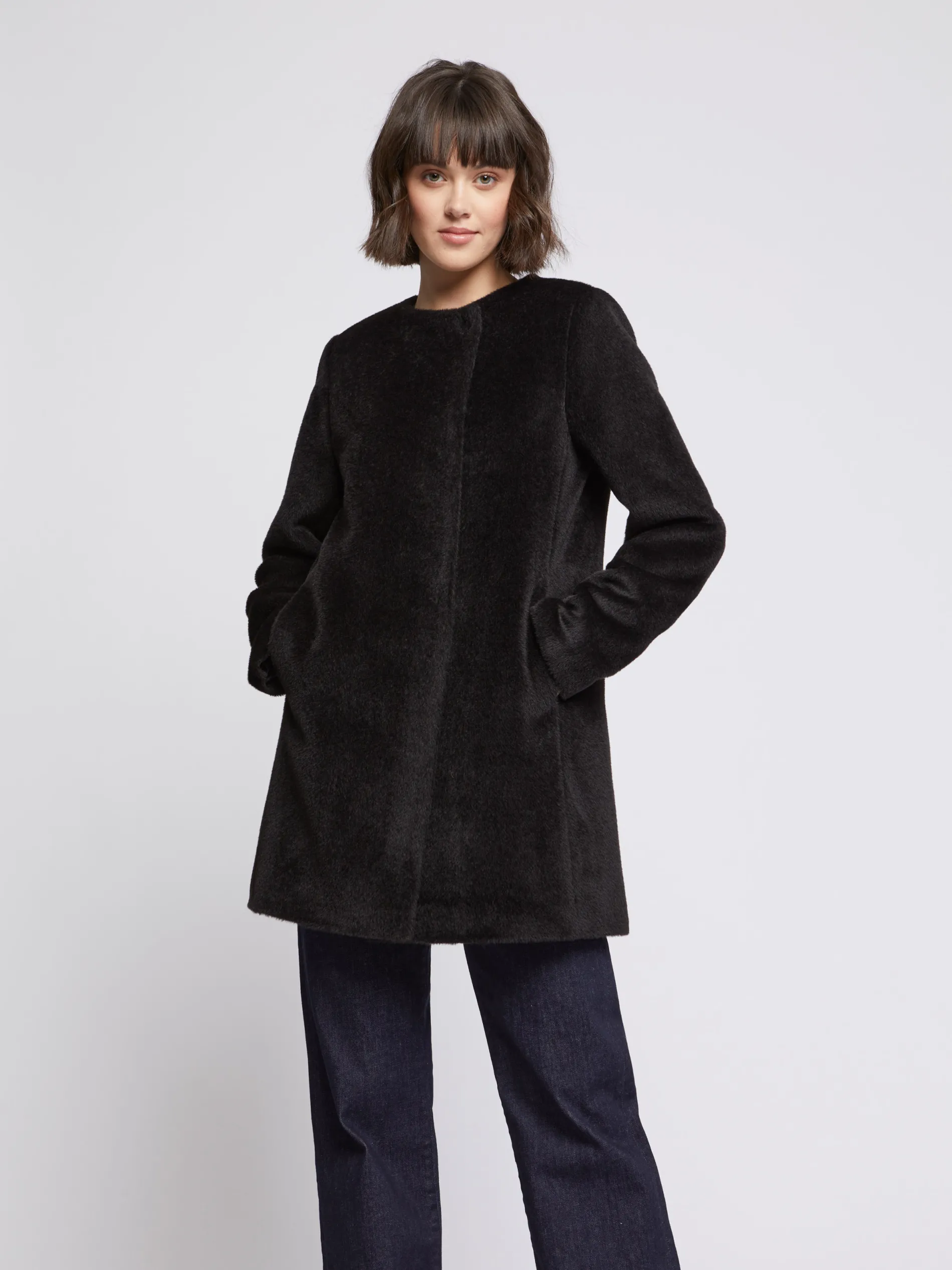 Paule Ka Manteau Mi-Long En Alpaga<Femme Manteaux