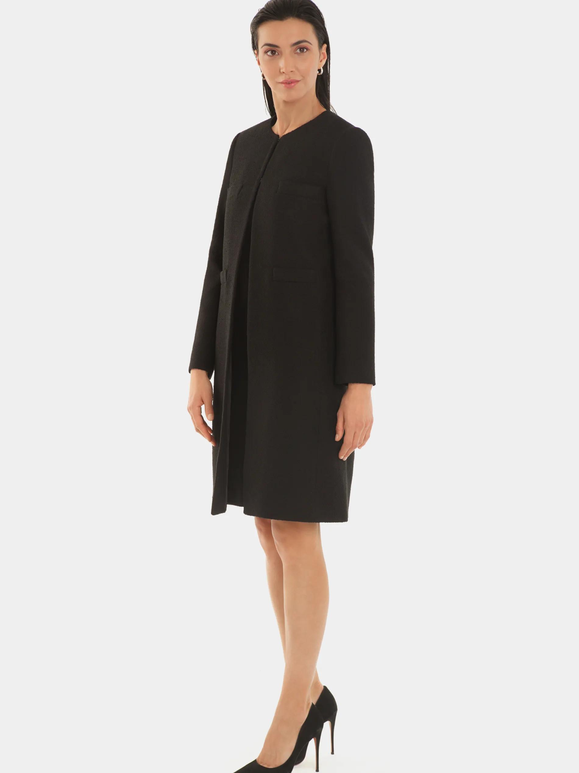 Paule Ka Manteau Mi-Long En Coton Crepe<Femme Manteaux