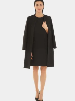 Paule Ka Manteau Mi-Long En Coton Crepe<Femme Manteaux