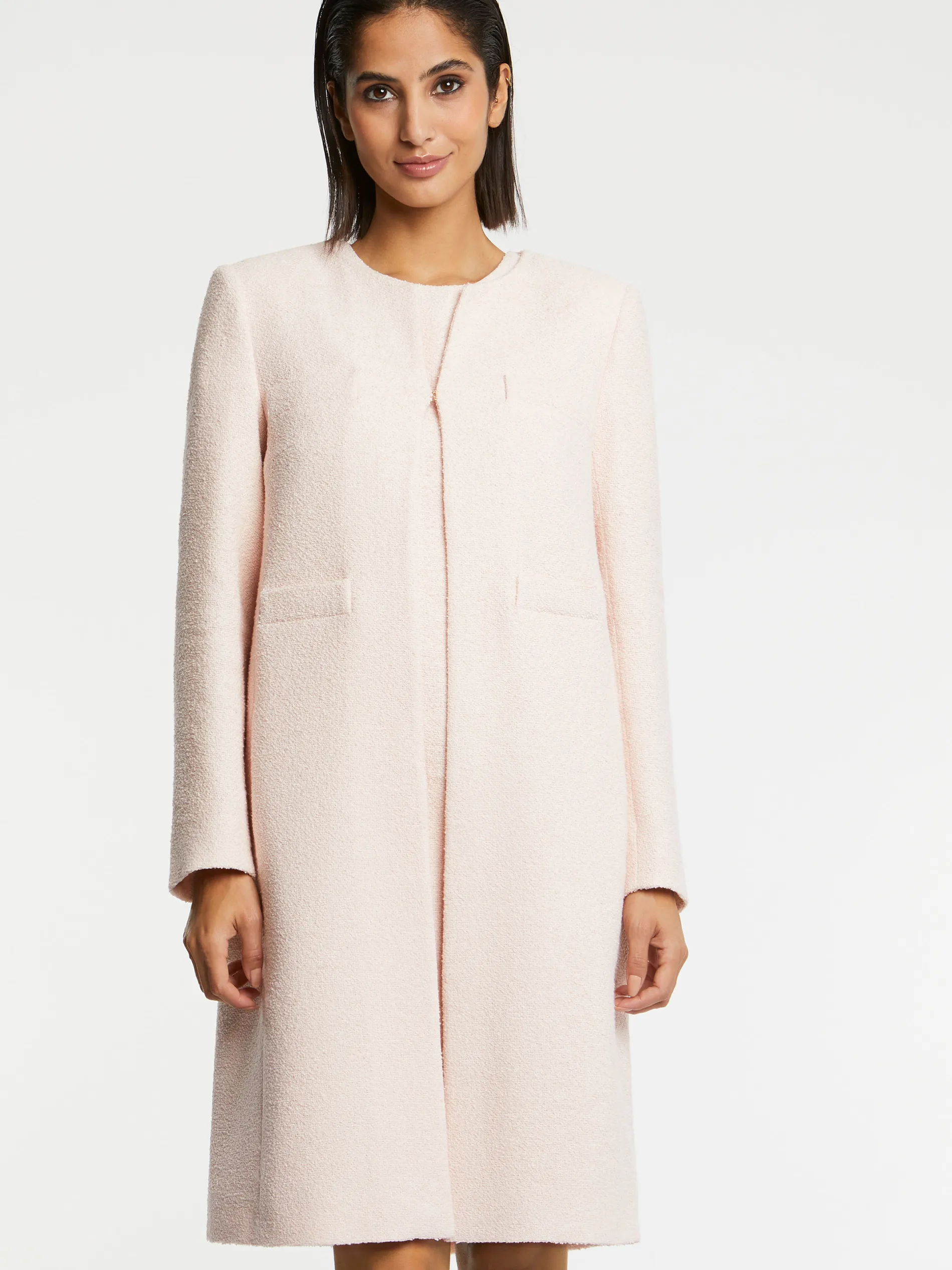 Paule Ka Manteau Mi-Long En Coton Crepe<Femme Manteaux