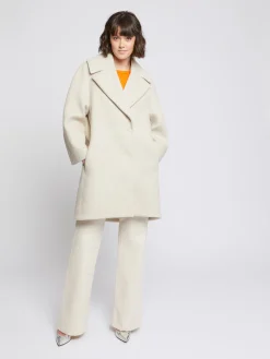 Paule Ka Manteau Mi-Long En Drap De Laine<Femme Manteaux