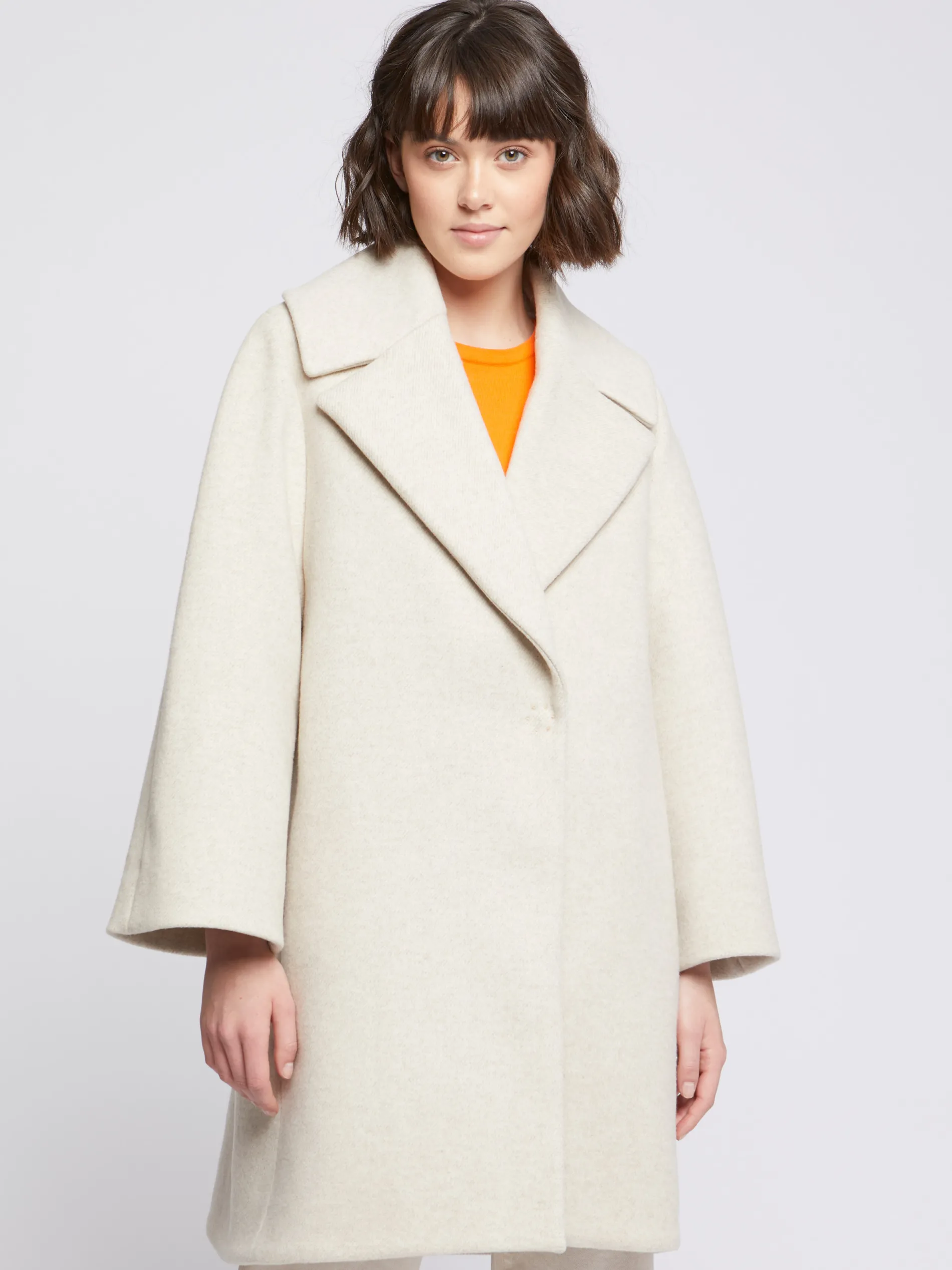 Paule Ka Manteau Mi-Long En Drap De Laine<Femme Manteaux