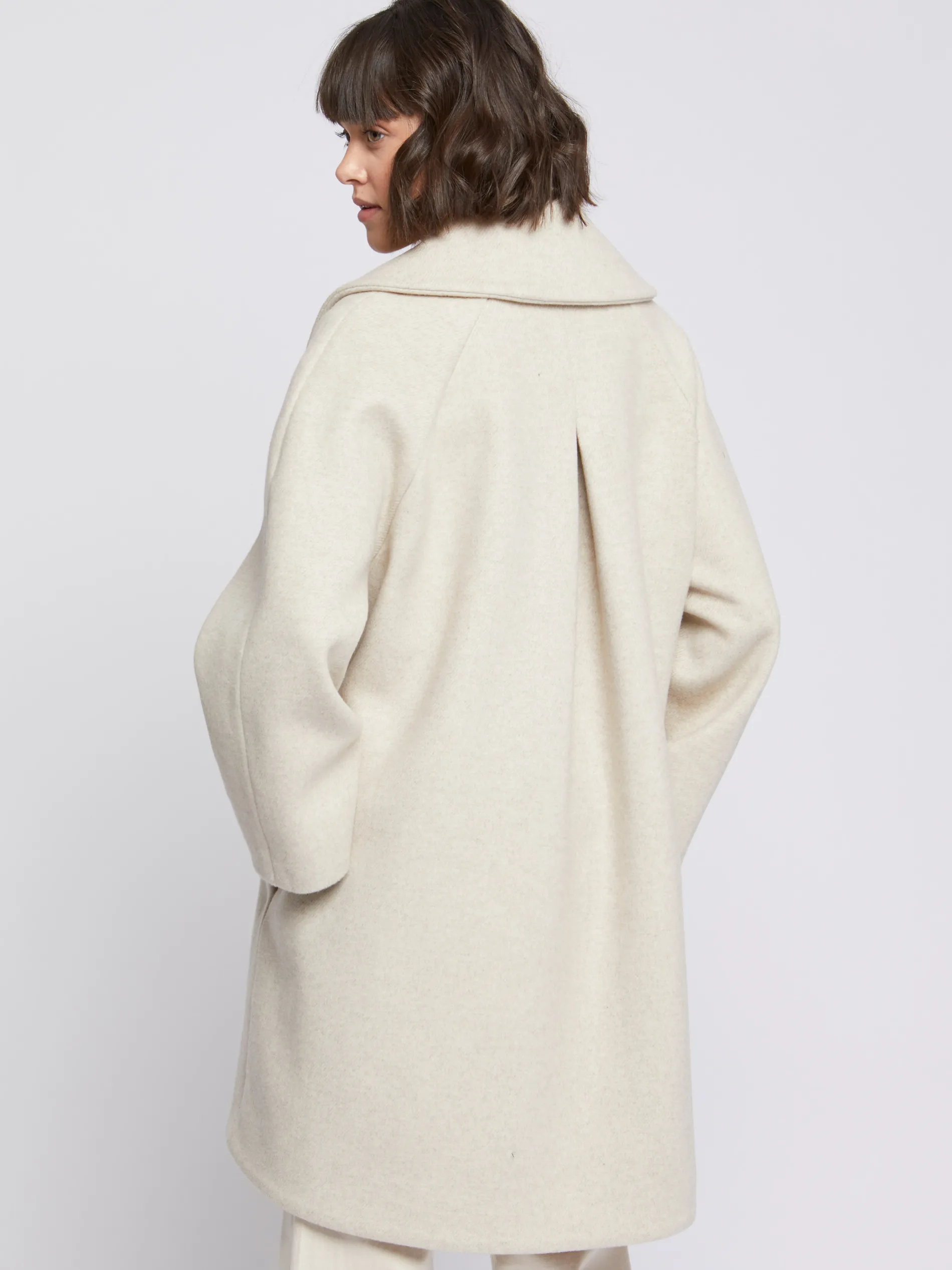 Paule Ka Manteau Mi-Long En Drap De Laine<Femme Manteaux