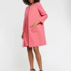 Paule Ka Manteau Mi-Long En Jacquard Plumetis<Femme Manteaux