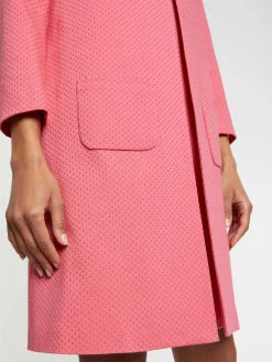 Paule Ka Manteau Mi-Long En Jacquard Plumetis<Femme Manteaux