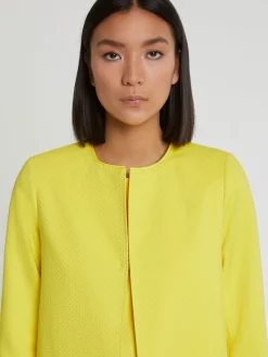 Paule Ka Manteau Mi-Long En Jacquard Plumetis<Femme Manteaux