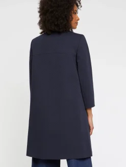 Paule Ka Manteau Mi-Long En Jacquard Plumetis<Femme Manteaux