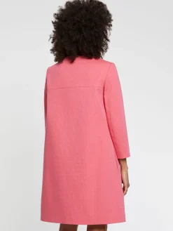 Paule Ka Manteau Mi-Long En Jacquard Plumetis<Femme Manteaux
