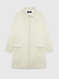 Paule Ka Manteau Mi-Long En Laine Et Ruban<Femme Manteaux
