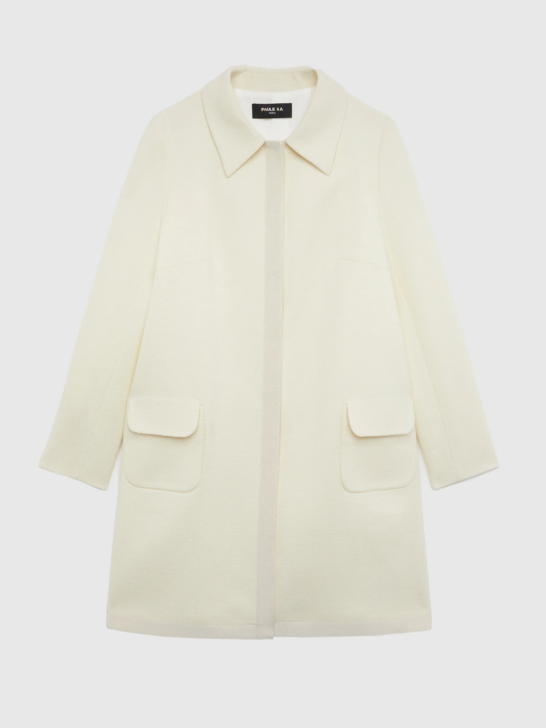 Paule Ka Manteau Mi-Long En Laine Et Ruban<Femme Manteaux