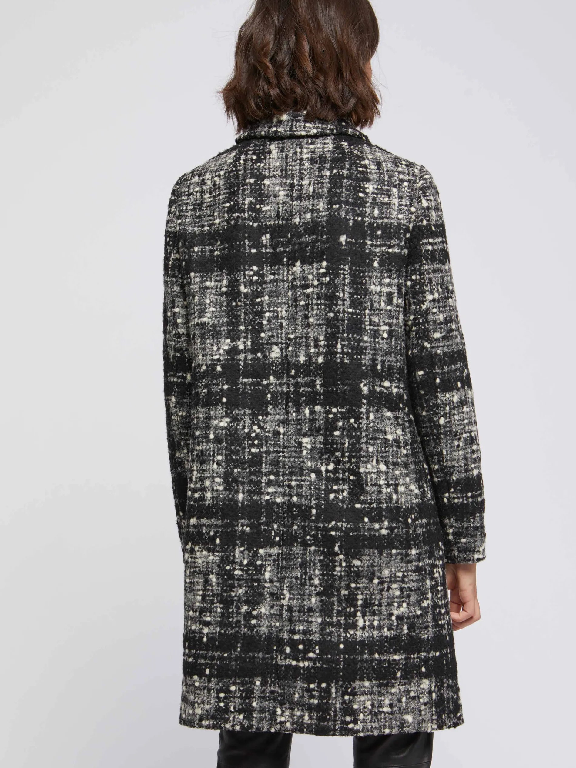 Paule Ka Manteau Mi-Long En Tweed Chine<Femme Manteaux