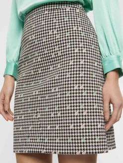 Paule Ka Mini-Jupe A Motif Pied-De-Coq<Femme Jupes