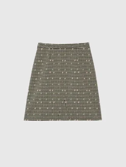 Paule Ka Mini-Jupe A Motif Pied-De-Coq<Femme Jupes