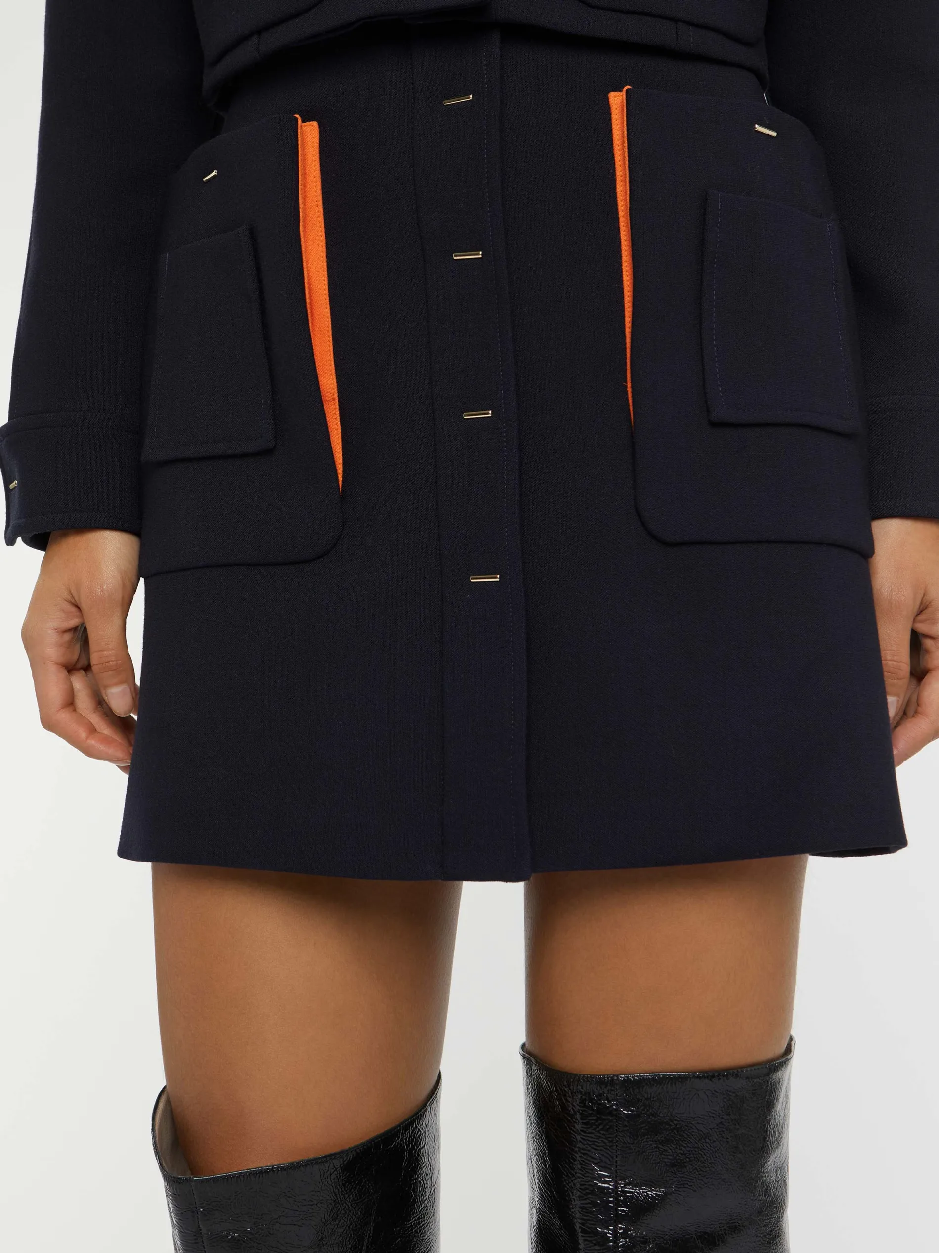 Paule Ka Mini-Jupe Boutonnee Devant<Femme Jupes