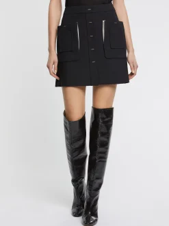 Paule Ka Mini-Jupe Boutonnee Devant<Femme Jupes