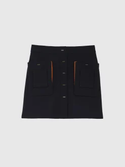 Paule Ka Mini-Jupe Boutonnee Devant<Femme Jupes