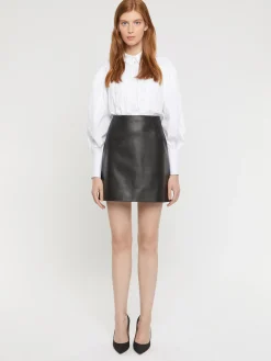 Paule Ka Mini-Jupe Droite En Cuir D'Agneau<Femme Jupes