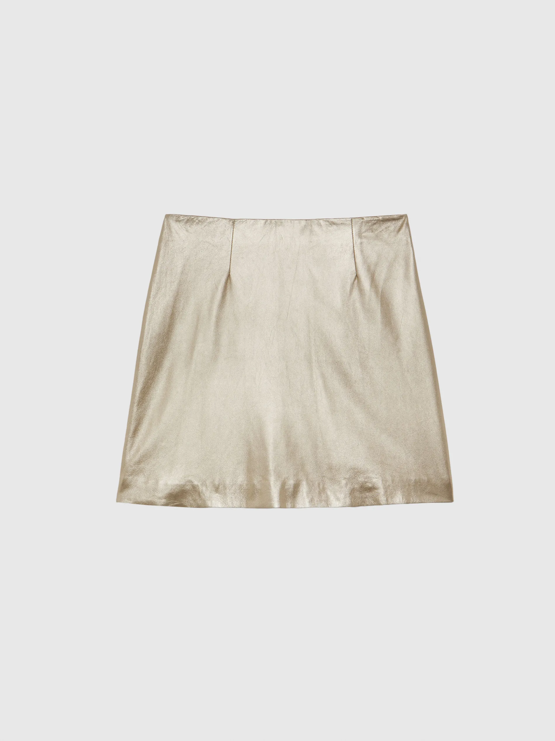 Paule Ka Mini-Jupe En Cuir Metallise<Femme Jupes