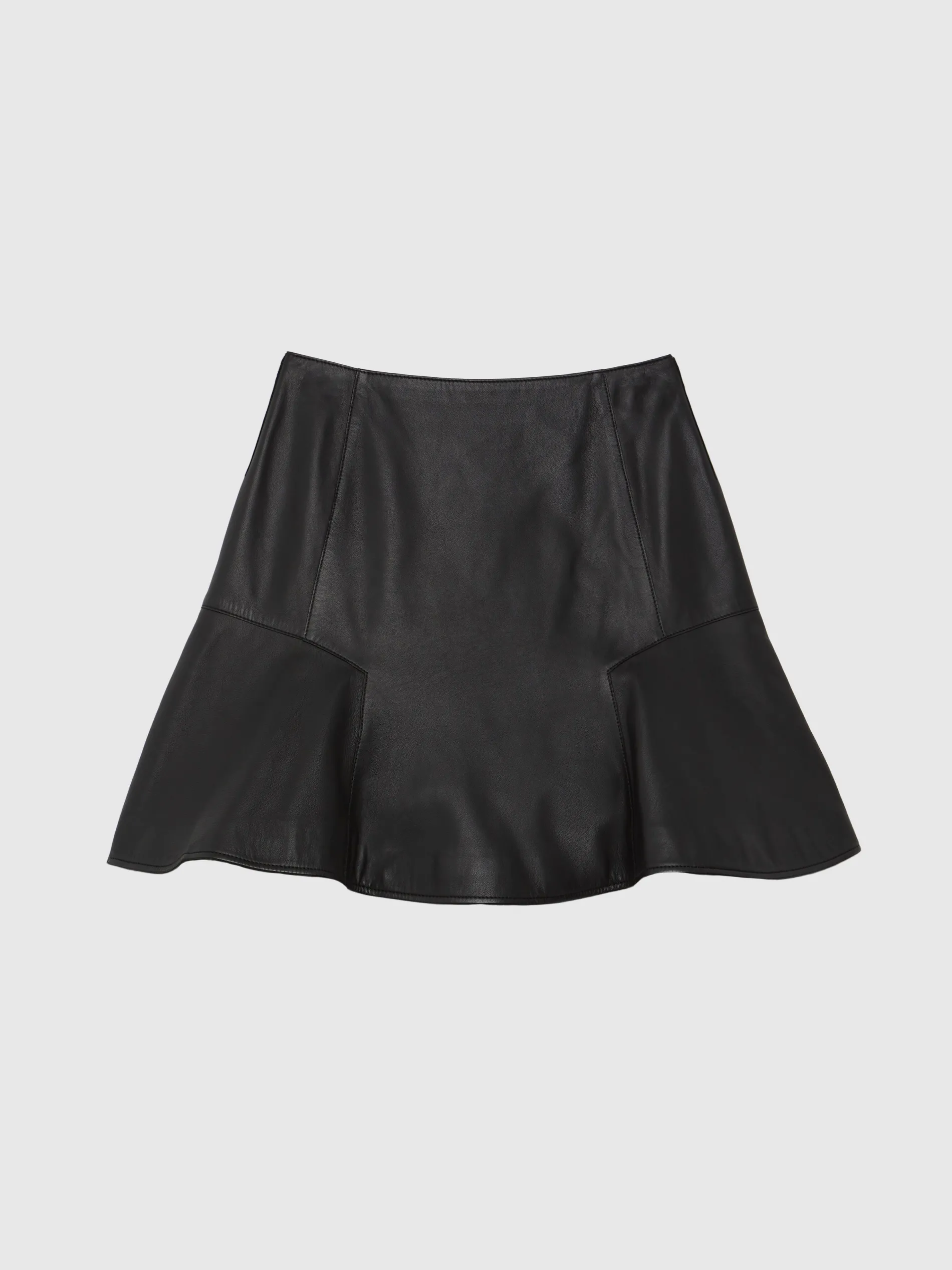 Paule Ka Mini-Jupe Patineuse En Cuir<Femme Jupes