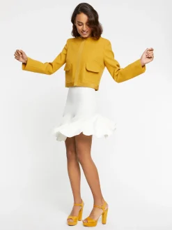 Paule Ka Mini-Jupe Patineuse En Viscose Milano<Femme Jupes