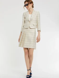 Paule Ka Mini-Jupe Plissee A Rayures Tennis Et Lurex<Femme Jupes
