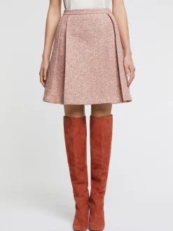 Paule Ka Mini-Jupe Plissee En Tweed<Femme Jupes