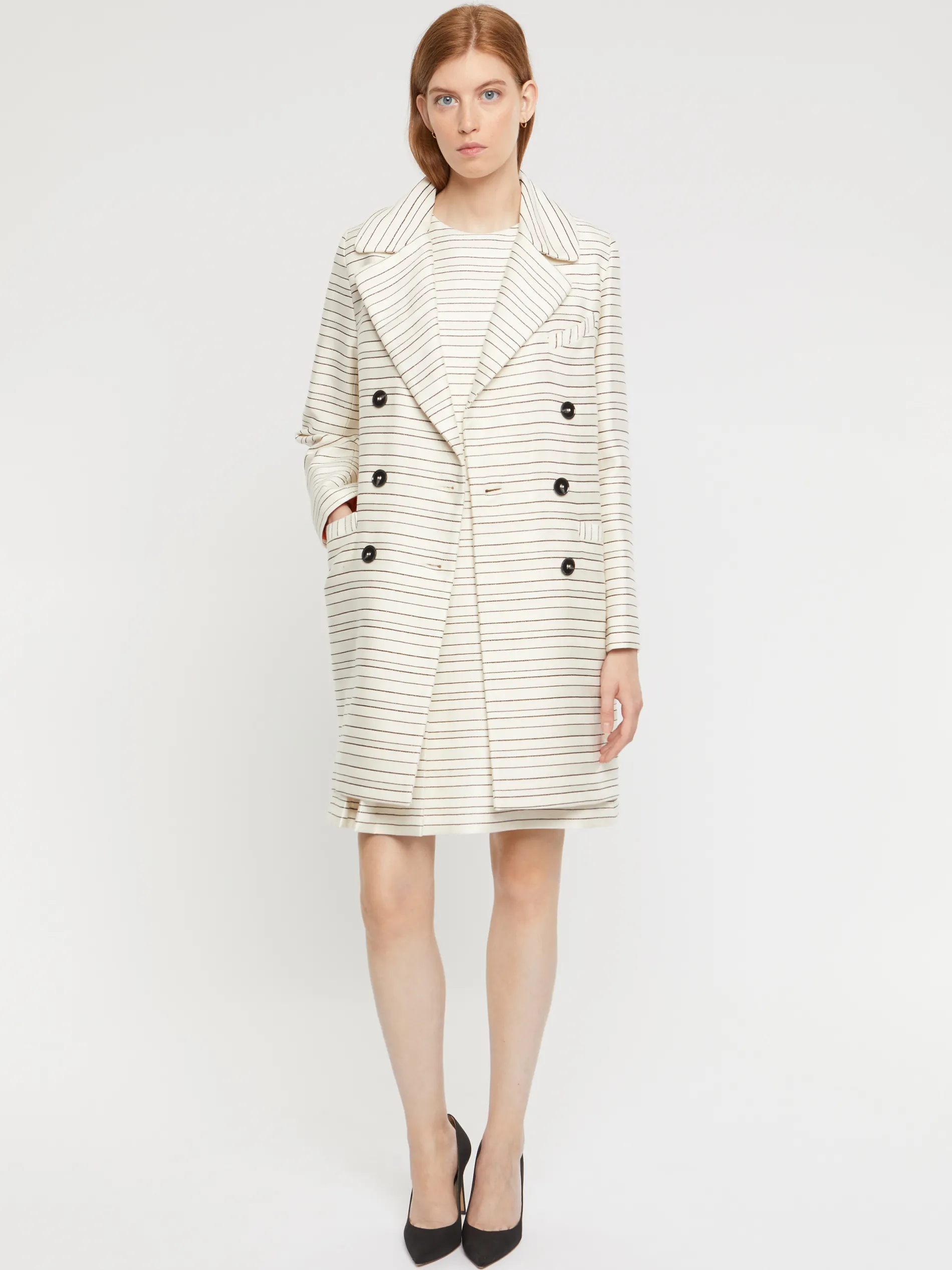 Paule Ka Mini-Robe Plissee A Rayures Tennis Et Lurex<Femme Robes