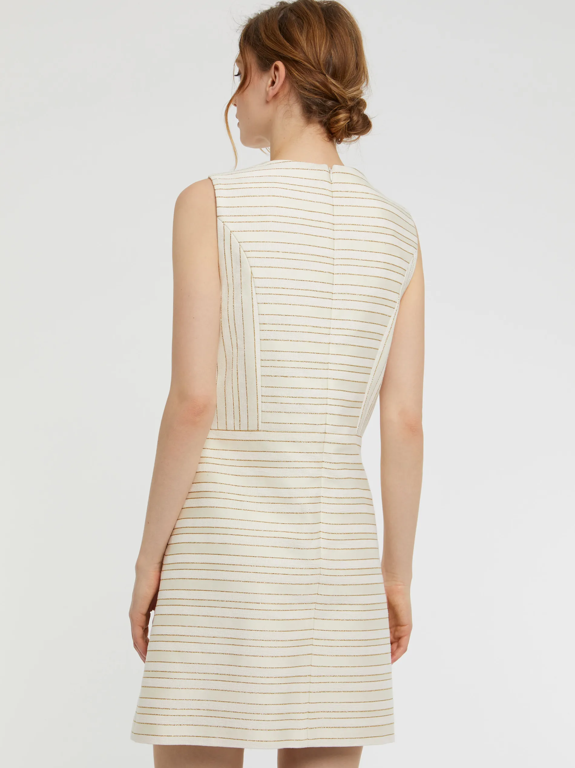 Paule Ka Mini-Robe Plissee A Rayures Tennis Et Lurex<Femme Robes