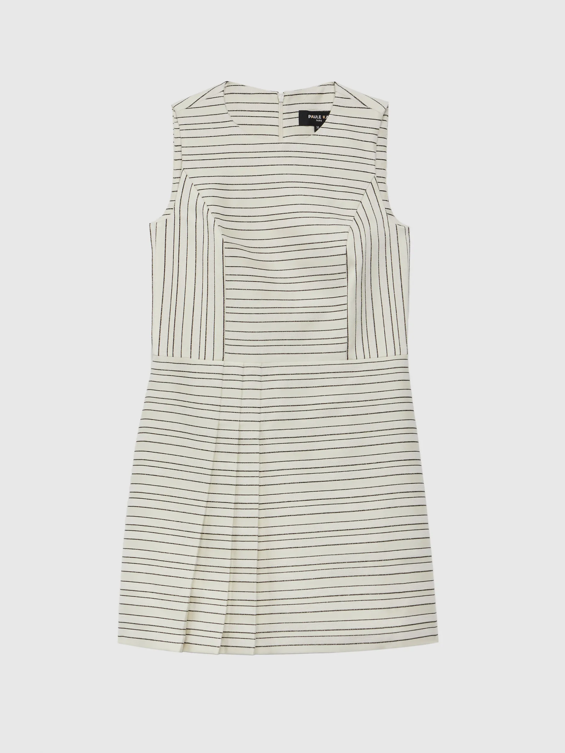 Paule Ka Mini-Robe Plissee A Rayures Tennis Et Lurex<Femme Robes