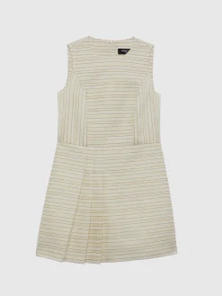 Paule Ka Mini-Robe Plissee A Rayures Tennis Et Lurex<Femme Robes