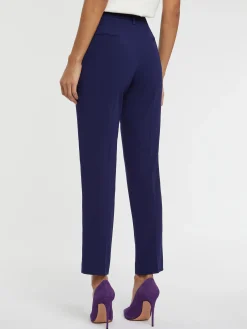 Paule Ka Pantalon Cigarette 7/8Eme En Crepe Envers Satin<Femme Pantalons Et Combinaisons