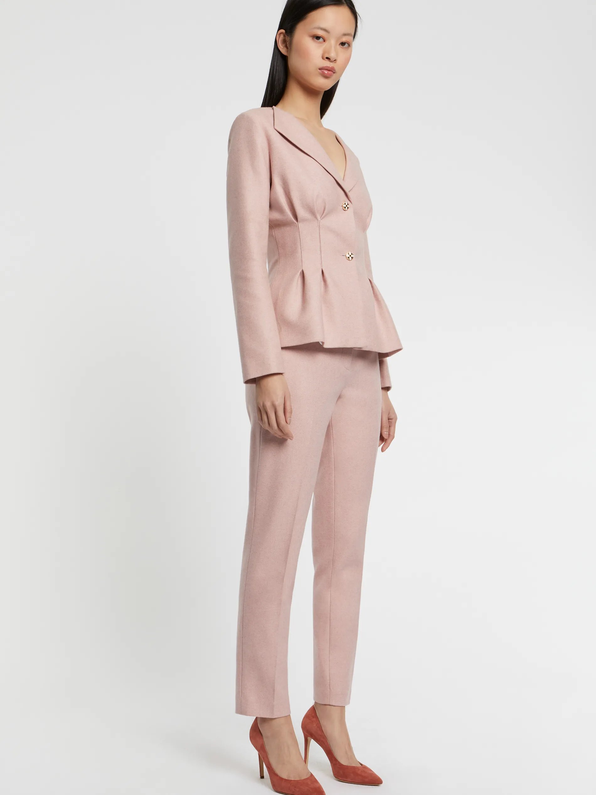Paule Ka Pantalon Cigarette En Flanelle<Femme Pantalons Et Combinaisons